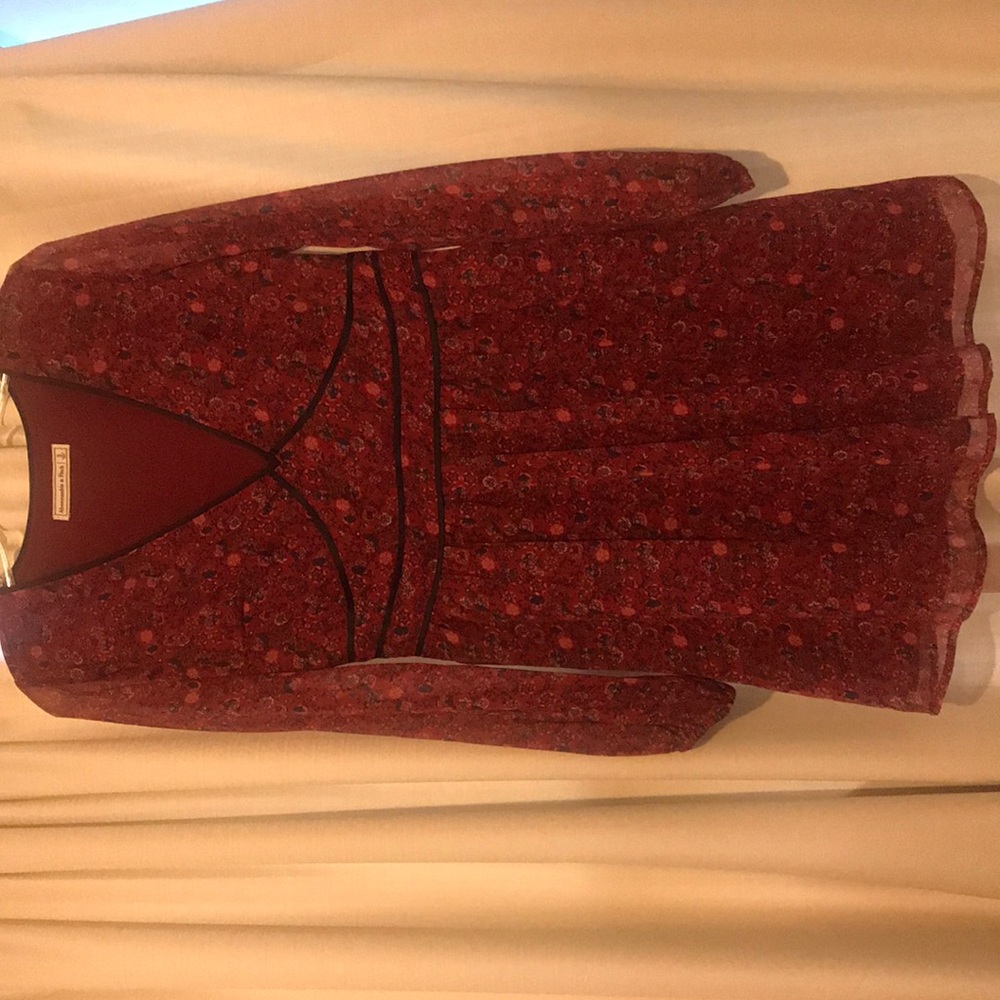Abercrombie and Fitch women’s A-line dress red
